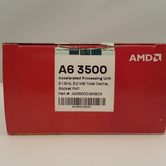 AMD A6 3500 Accelerated Processing Unit / APU 2.1 GHz Socket FM1 | AD3500OJGXBOX - Picture 5 of 10